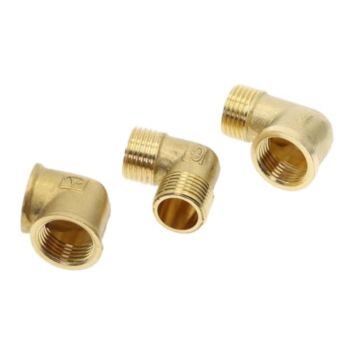 Codo de latón de 90 grados para instalación de tuberías con rosca macho/hembra 3