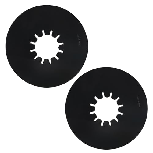 scottchen PRO 5th Wheel Hitch Lube Plate 10 Inch Black - Non-Grease PTFE Style Low Friction Disc for RV Camper Trailer Kingpin - Reduces Noise & Cushioning - 2 Pack