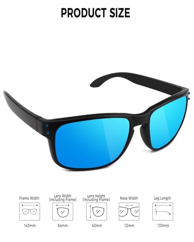 Image of Night Driving Glasses for Men Women, Classic Square Sunglasses Anti Glare Polarized HD Night Vision Glasses