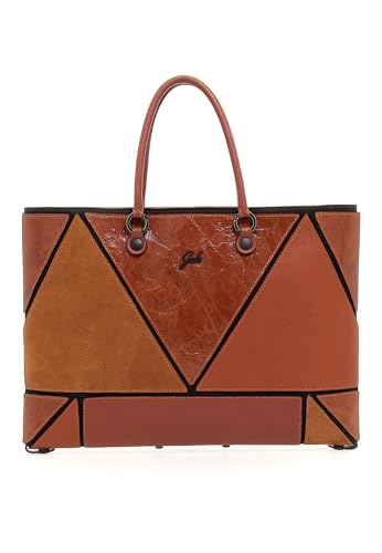 Sac plat RIOKO Gabs taille M bruciato grand sac à main marron