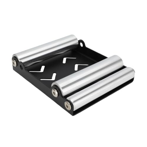 Koolenry Soporte de Limpieza de Ruedas y Neumáticos de Motocicleta, Soporte Universal para Limpieza de, Rampa Elevadora de Rodillos de Aluminio