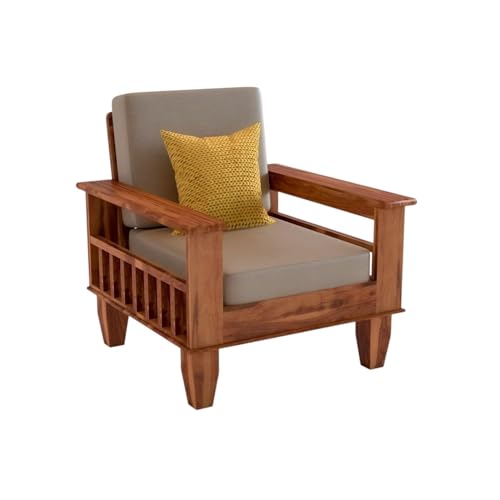 Image of Sheesham Wood 6 Seater Sofa Sets for Living Room Wooden 6 Person Sofa Set Without Coffee Table | Sofas Six Seater for Office (DIY - Customer Self Assmebly) (3+2+1, Natural Honey)