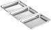 Artisan Professional Toaster Oven 1/8-Size Aluminum Baking Pan Set, 9.5 x 6.5-inches, 3-Pack
