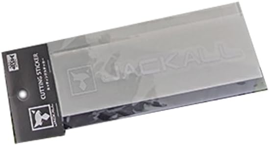 JACKALL JK Cutting Stickers, Rectangle, Small, White