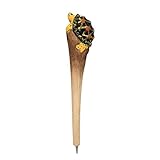 ornerx Wooden Animal Handy Carving Ballpoint Pen Turtle 1PC
