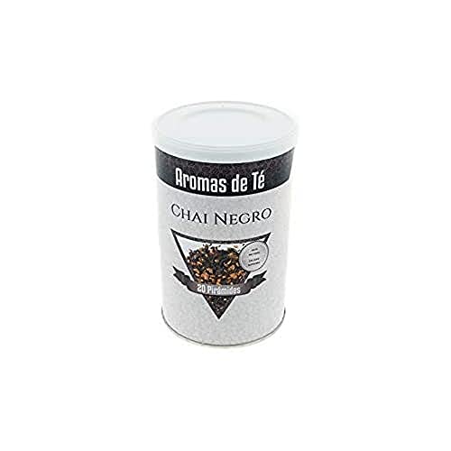 Aromas de Té - Té Chai Negro en Formato de 20 Pirámides- Sin Gluten - Con un Toque Picante - Posee Propiedades…