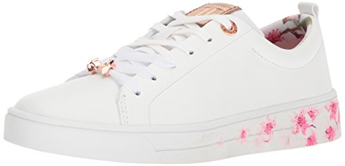 Ted Baker womens Kellei Sneaker, White Pattern Leather, 8.5 US