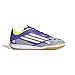 adidas F50 Club Indoor Sneaker, Purple Rush/White/Lucid Lemon, 4 US Unisex Big Kid