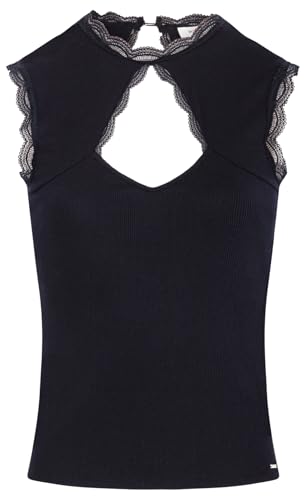 Morgan 242-douazi T-Shirt Femme top sans manches col montant pour l'été