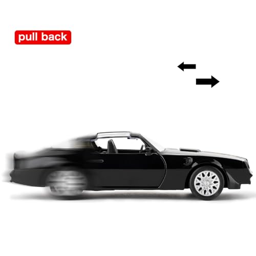 Pontiac Firebird Trans Am Toy Car 1:36 Escala Negro miniatura 3