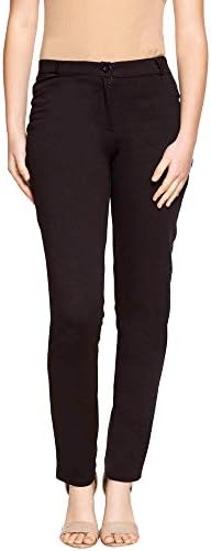 And Women Coay03Tr53Lr Casual Pants, Color: Black, Size: 34