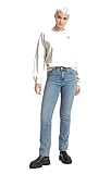 levis light worn in 721 high rise skinny indigo chiaro-indossato, made with love, 28w / 34l da donna