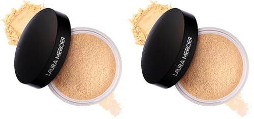 Laura Mercier Translucent Loose Setting Powder, 24HR Shine Control, Soft Matte Finish, Infused with Vitamins C+ E, Long-Lasting Wear, Normal to Oily Skin, 4 Shades for Virtually All Skin Tones