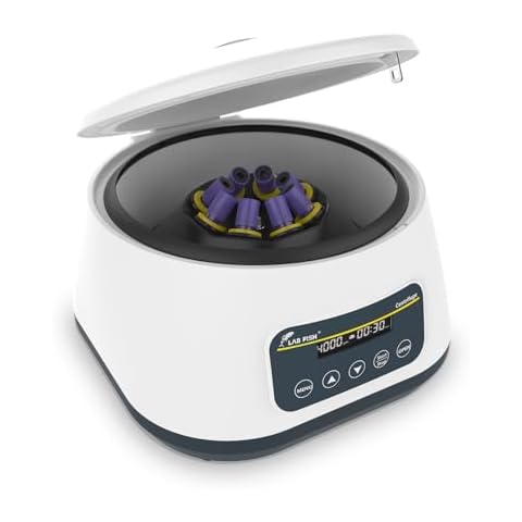 LAB FISH PRP Centrifuge Machine LC-400 2ml/5ml/10ml/15ml Lab Tubes | Low Speed Control 500-4000RPM,Max 1717xg | Timer Function 30sec-59min Cover