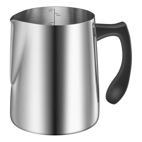 CasaCulina Candle Making Pouring Pot, 32oz Stainless Steel Wax Melting Pot with Heat-Resistant Handle, Double Boiler Candle Making Pitcher with Dripless Pouring Spout Design Cover