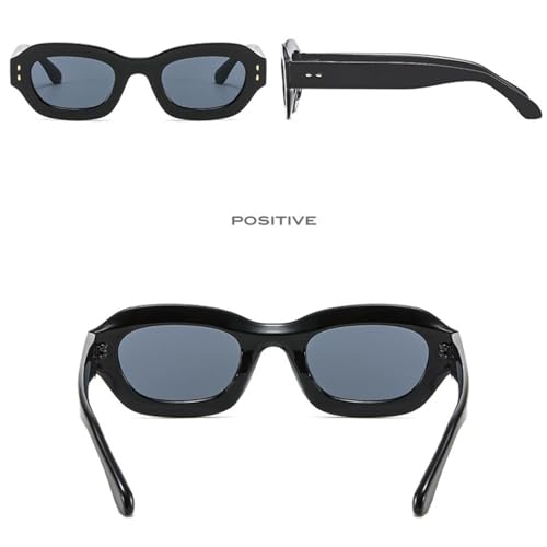 Lunettes de soleil polygonales rétro avec verres de protection