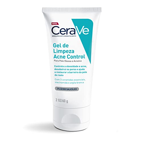 Cerave, Gel de Limpeza Acne Control com Niacinamida e Ácido Salicílico, 60g