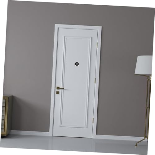 Holibanna 1 set Mirilla para puerta con taladro Visor de privacidad metálico Visor de seguridad para puerta para mayor privacidad y protección del hogar para apartamentos miniatura 3