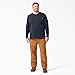 Dickies Men's Long Sleeve Heavyweight Crew Neck, Dark Navy, Medium