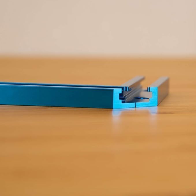 Miniatura 4 de POWERTEC 71609 Kit de intersección de pista en T de 3 pulgadas con orificios de montaje preperforados, para pista en T universal, accesorios de riel