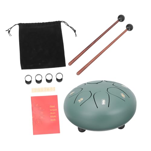 Levemolo Practical Ethereal Drum 6 Inch 8 Tone Steel Tongue Drum Meditation Instrument Portable Percussion Instrument