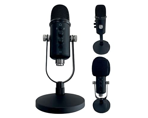 Microfono - microfono USB, connessione rapida, frequenza 20Hz-20kHz, include supporto e cavo da 2 metri, ideale per registrazioni e streaming. * #*