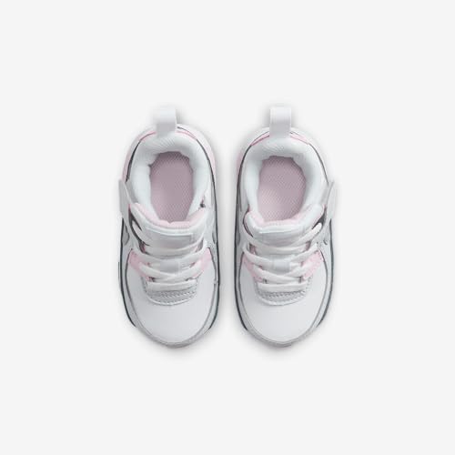 Nike Air Max 90 EasyOn Baby/Toddler Shoes (HF6359-104, Shown: White/Pink Foam/Armory Navy/Wolf Grey) Size 44