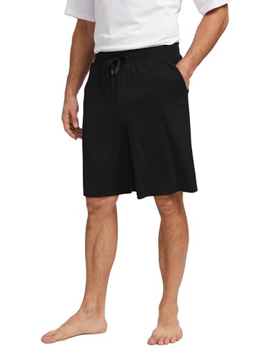 GYS Mens Sleep Shorts Bamboo Viscose Soft Comfy Pajama Bottoms with Drawstring and Pockets