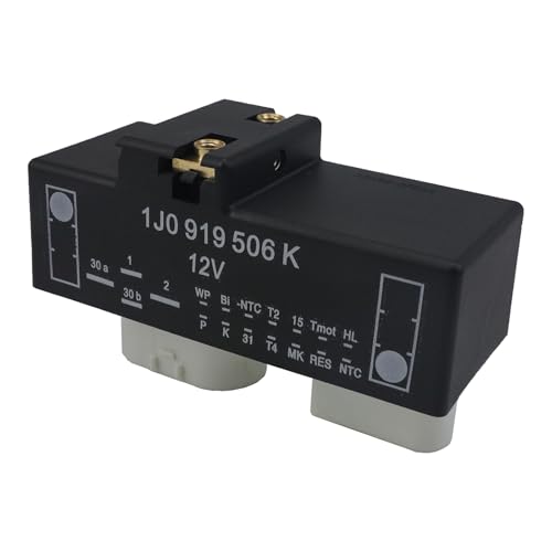 JUEDIMA Radiator Electric Cooling Fan Control Module Relay 1J0919506K Compatible with Audi TT Quattro VW Bettle Golf Jetta 2000-2010