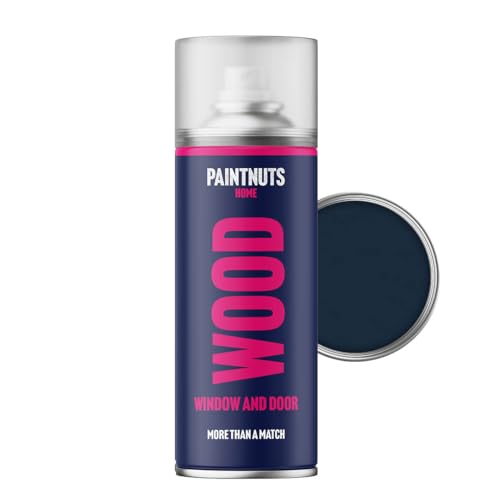 Paintnuts Wood Window & Door Paint - RAL-5011 - STEEL BLUE Gloss 400ml Spray Can