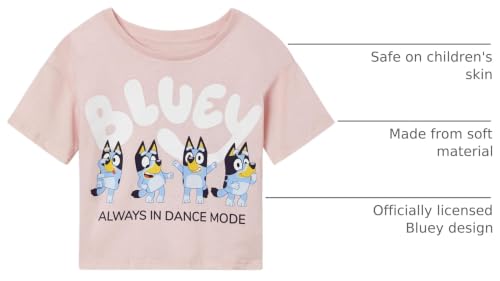 Image of Bluey Girls T-Shirt Little Kid to Big Kid Sizes (4-14-16)