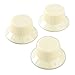 1 Volume Guitar Knitting Control Set and 2 Shades, Grave Pilling Plastic Potentiometer Cover and Easy Installation, Firm Blocking to Play (Ivory White)