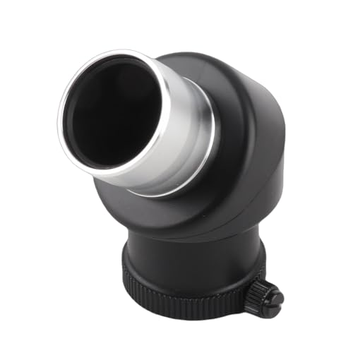 1.25inch 45 Degree Erecting Prism Optical Prism, Diagonal Adapter ZenithDiagonal Prism with Covers, 1.25in 45 Degree Prism for Astronomical Telescope