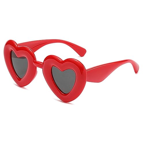 willochra Oversized Heart Shaped Polarized Sunglasses UV400 Cute Trendy Love Fashion Candy color Eyewear for Women3
