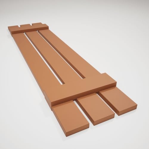 12\"W x 51\"H Lifetime Vinyl, Standard Three Board Spaced, Board-n-Batten Shutters, w/Installation Shutter-Lok\'s & Matching Screws (Per Pair), Treated Cedar