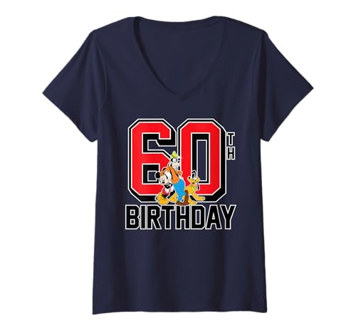 T-shirt Disney 60 ans femme col V pour une journée magique en famille