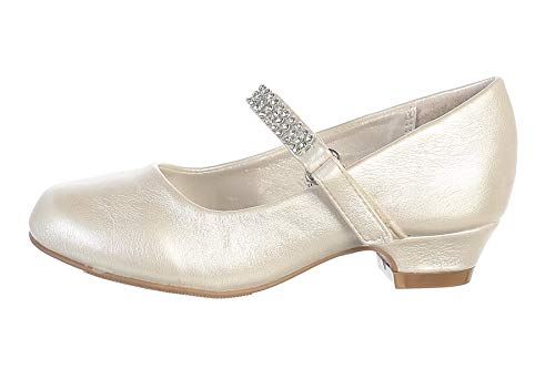 Mary Jane Shoes for Girls Dress Shoes Flower Girl Heels for Church Wedding Easter Christmas Zapatillas para Niñas de Vestir4