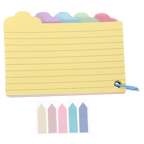 HOMOBABE 索引カード 罫線入り 英語単語カード 穴あきリング付き メモパッド 大人向け 学習用 携帯便利 オフィスや学校で活用
