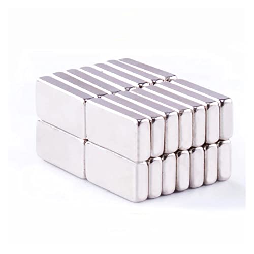 超強力マグネット ネオジム磁石 10ピースネオジムマグネット希土類ブロック小薄型長方形強力な工芸品冷蔵庫永久磁石N35 建築 およびオフィス 工具格納 DIY 冷蔵庫(15x5x2mm)