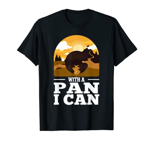 Con una sartén puedo Gold Panning hombres Gold Pan Gold Prospector Camiseta