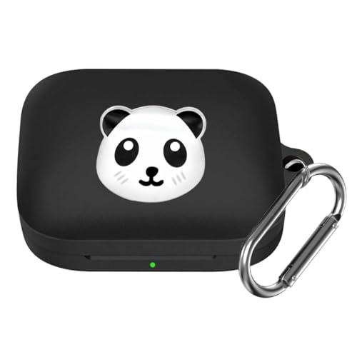 Image of WELCROS Soft Silicone Case Cover Compatible for Realme Buds Air 7 | 7 Pro (Panda, Cartoon)