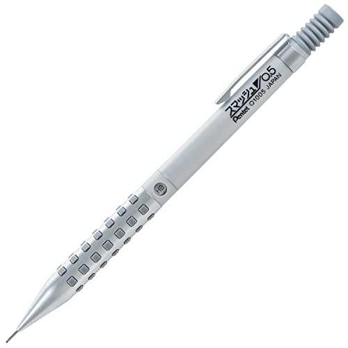 Image of Pentel Smash Drafting Mechanical Pencil (0.5mm) - Special Edition Silver w /Tube