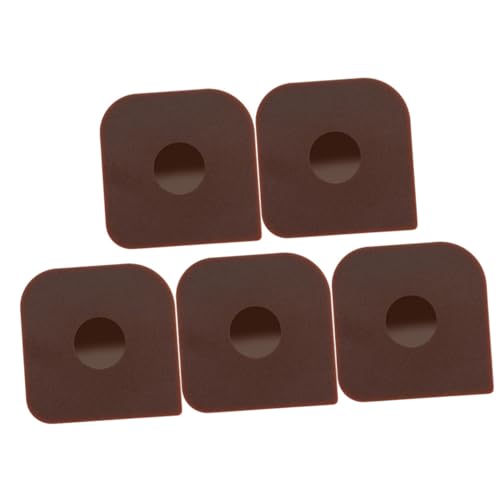 SOLUSTRE Heat Resistant Skillet Squeegee Non-crack Dish Scraper 5pcs Set for Cake Cooktop Grill Pan Bowl Easy to Clean