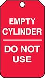 Accuform MGT202CTP Cylinder Status Tag, Legend Empty Cylinder - DO NOT USE, 5.75