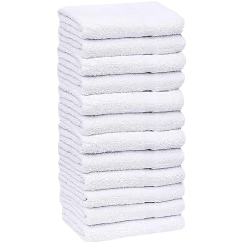 GOLD TEXTILES 12 Pack Cotton Blend Hand Towels Cover