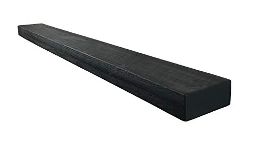 Joel's Antiques 78 Inch Wooden Floating Shelves for Wall - 78x7x3 in - Made of Natural Wood - Long Heavy Duty Rustic Wall Shelves for Bedroom - Perfect for Living Room, Kitchen - Basic Black