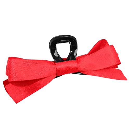 Cherjoury Rote Schleife Balletcore Haarclip