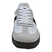 Men's casual sneakers in white and black, featuring a synthetic leather upper with faux suede accents, a PVC sole, and a low-top lace-up design (White, Adult, Men, 7.5, Numeric, US Footwear Size System, Medium)
