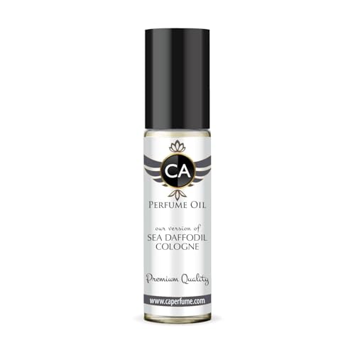 CA Perfume Impression of Sea Daffodil Cologne Unisex Fragrance Oil Aromatic Aquatic Scent Long Lasting Perfumes for Women &amp; Men Travel Size TSA Ready Mini Parfum Body Oil Roll-on 0.33 Fl Oz 10ml