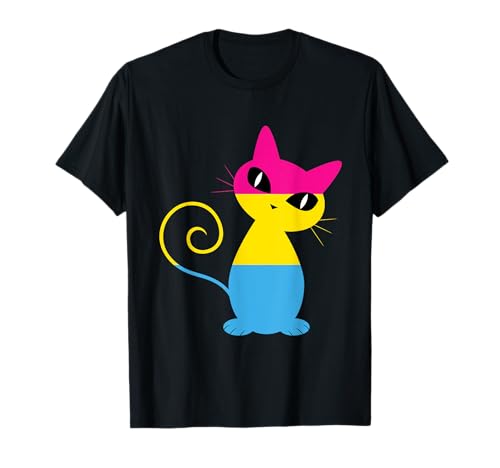 Pansexual Cat Pan Pride Outfit Geschenk T-Shirt